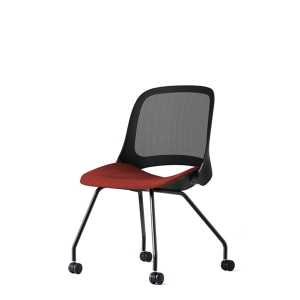 [EZ 아트] EZ-E5 4LEGS 메쉬 회의용 의자(블랙프레임)
