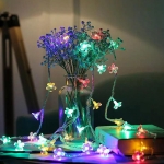 태양광 꽃송이 USB 벚꽃 조명