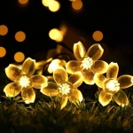 태양광 꽃송이 USB 벚꽃 조명