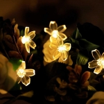 태양광 꽃송이 USB 벚꽃 조명