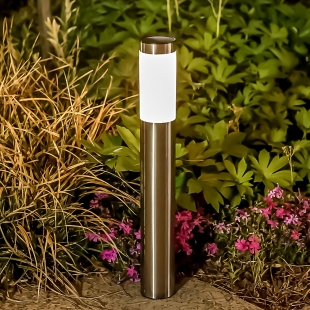 LED 태양광 원형 기둥 정원등 황색등&백색등 600mm