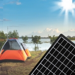 에코파워 휴대용 태양광 보조배터리 캠핑 라이트 충전기