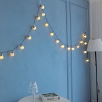 우주볼 줄전구 USB 화이트캡 빅볼 앵두 전구 6M 30구