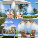 오션웨이 워터 타이머 냉각 가습 미스트 스프링클러 세트