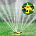 풀터너 360도 회전 3방향 정원 스프링클러