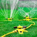 풀터너 360도 회전 3방향 정원 스프링클러