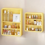 글라하임 무타공 다용도 벽걸이형 수납함 뷰티박스 화장품 피규어 정리함