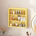 글라하임 무타공 다용도 벽걸이형 수납함 뷰티박스 화장품 피규어 정리함