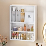 글라하임 무타공 다용도 벽걸이형 수납함 뷰티박스 화장품 피규어 정리함