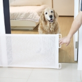 스르륵쓱 길이조절 메쉬 낮은 안전문 슬라이드 반자동 가림막