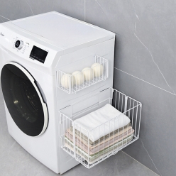 폴디온 접이식 자석 빨래바구니 다용도 냉장고 수납 바구니