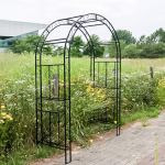 로엠 철재 가든아치 대문형 정원 펜스 넝쿨 식물 지지대