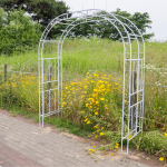 로엠 철재 가든아치 대문형 정원 펜스 넝쿨 식물 지지대