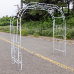 로엠 철재 가든아치 대문형 정원 펜스 넝쿨 식물 지지대