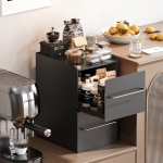 밀리오 저소음 적층식 서랍형 철제수납함 미끄럼방지 다용도