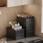 밀리오 저소음 적층식 서랍형 철제수납함 미끄럼방지 다용도