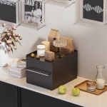 밀리오 저소음 적층식 서랍형 철제수납함 미끄럼방지 다용도