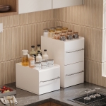 밀리오 저소음 적층식 서랍형 철제수납함 미끄럼방지 다용도