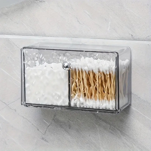 아이스셀 무타공 벽걸이 빙하 무늬 아이스 패턴 덮개있는 투명 케이스