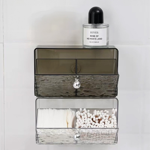 아이스셀 무타공 벽걸이 빙하 무늬 아이스 패턴 덮개있는 투명 케이스