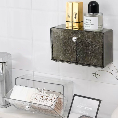 아이스셀 무타공 벽걸이 빙하 무늬 아이스 패턴 덮개있는 투명 케이스