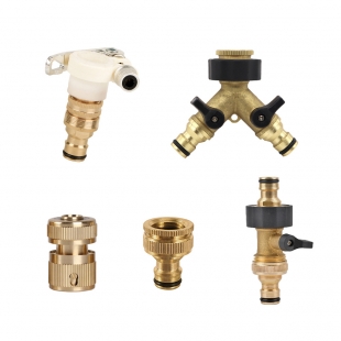 허브넷 황동 수도꼭지 호스 연결 액세서리