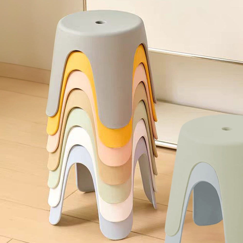 마이코 높은 욕실의자 둥근 플라스틱 의자 목욕탕 미끄럼 방지