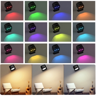 가렌 15색 스포트라이트 조명 LED 충전식 리모컨 무타공설치 자유헤드