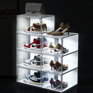 볼튼 투명 LED 정리함 보관함 진열 운동화 신발 가방 피규어 케이스