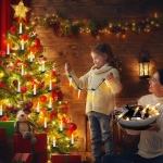 누누 클립 집게형 LED 캔들 전구 크리스마스 트리 장식 조명 파티 양초