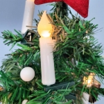 누누 클립 집게형 LED 캔들 전구 크리스마스 트리 장식 조명 파티 양초