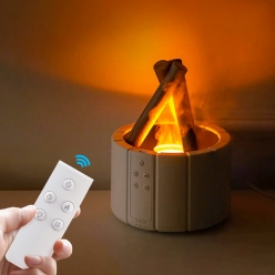 코멜라 클래식 침실 저소음 불멍 가습기 모닥불 리모컨 안전 무드등