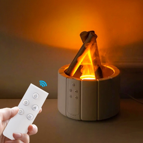 코멜라 클래식 침실 저소음 불멍 가습기 모닥불 리모컨 안전 무드등