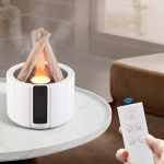 코멜라 클래식 침실 저소음 불멍 가습기 모닥불 리모컨 안전 무드등