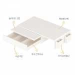 베인 전자레인지 거치대 커피머신 저소음 철제 슬라이드 올인원 수납 선반 홈카페