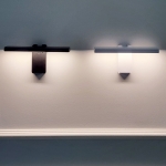 리븐 3색 벽조명 무타공 180도 조절 리모컨 인테리어등 LED C타입 충전