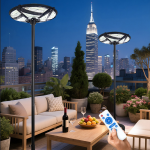 스테라 태양광 가로등 무게추 받침대 세트 실외조명