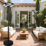 스테라 태양광 가로등 무게추 받침대 세트 실외조명