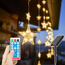 아리 별빛 LED 줄조명 캠핑조명 태양광 크리스마스 인테리어 리모컨