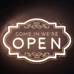 잔나 LED 오픈사인 네온간판 영업중 매장 조명 아크릴 OPEN 오픈간판 어댑터