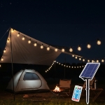 벨베스 태양광 앵두 전구 6m 야외 웜화이트 교체가능 줄전구 캠핑 테라스