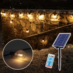 벨베스 태양광 앵두 전구 6m 야외 웜화이트 교체가능 줄전구 캠핑 테라스