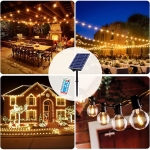 벨베스 태양광 앵두 전구 6m 야외 웜화이트 교체가능 줄전구 캠핑 테라스