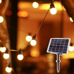 루시안 태양광 LED 알전구 파티라이트 오징어등 스트링라이트 줄조명 루프탑