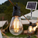 루시안 태양광 LED 알전구 파티라이트 오징어등 스트링라이트 줄조명 루프탑