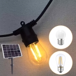 루시안 태양광 LED 알전구 파티라이트 오징어등 스트링라이트 줄조명 루프탑