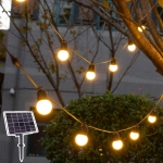루시안 태양광 LED 알전구 파티라이트 오징어등 스트링라이트 줄조명 루프탑