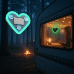 람머스 태양광 LED 하트 네온사인 카페 가게 실내등 실내인테리어 튜닝