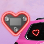 람머스 태양광 LED 하트 네온사인 카페 가게 실내등 실내인테리어 튜닝