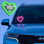 람머스 태양광 LED 하트 네온사인 카페 가게 실내등 실내인테리어 튜닝